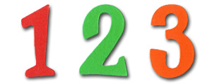 Die Cut Numbers