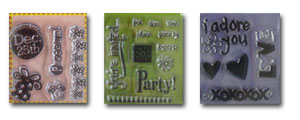 Clear Rubber Stamps + Acrylic Blocks