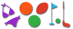 Sports + Hobbies Die Cut Shapes
