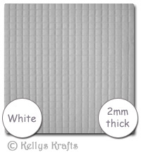 400 White Mini Foam Pads (2mm deep) - Click Image to Close