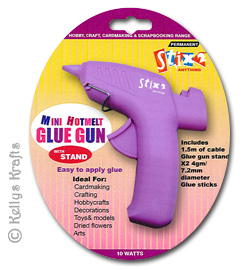 Mini Hot Melt Glue Gun + 2 Glue Sticks