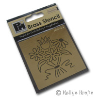 Embossing Stencil - Floral Bunch (PMA3005) - Click Image to Close
