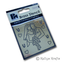 Embossing Stencil - The Happy Couple (PMA3015) - Click Image to Close
