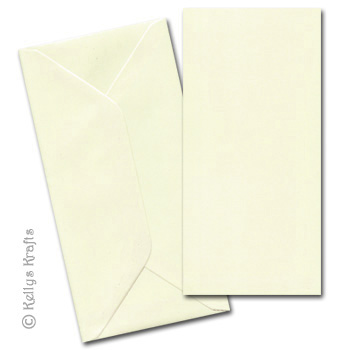 Ivory DL Card Blank + Envelope (Pack of 1) - Click Image to Close