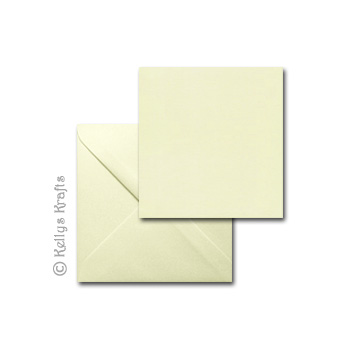 Ivory 3\"x3\" Square Card Blank + Envelope (Pack of 1)