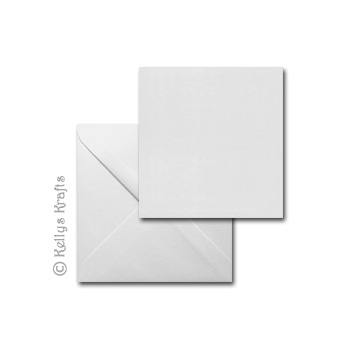 White 3\"x3\" Square Card Blank + Envelope (Pack of 1)