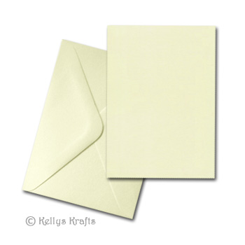 Ivory 5"x7" Card Blank + Envelope (Pack of 1) - Click Image to Close