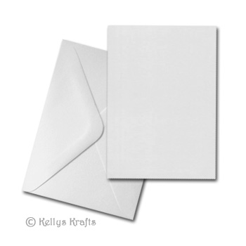 White 5"x7" Card Blank + Envelope (Pack of 1) - Click Image to Close