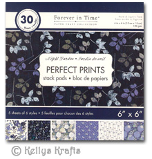 6 x 6 Patterned Papers - Perfect Prints, Night Garden (30 Sheets)