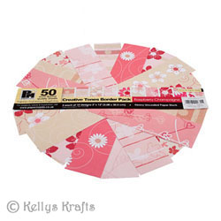 12 x 2 Patterned Papers - Papermania, Raspberry Champagne