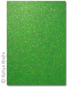 Christmas Green A4 Stardust Glitter Card Christmas Green A4 Stardust Glitter Card