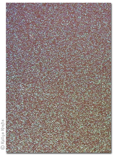 Glitter Card A4 Sheet - Nutmeg Brown