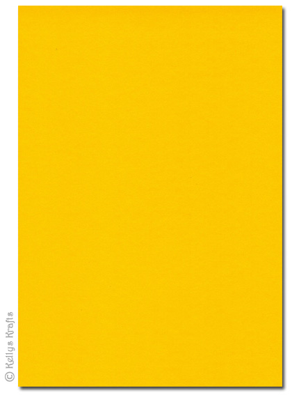 High Quality 270gsm A4 Card, Solar Yellow - 1 Sheet