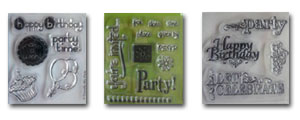 Birthday Clear Rubber Stamps