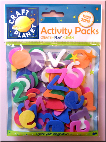 (image for) Funky Foam Assorted Numbers Activity Pack
