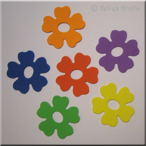 Foam Die Cut Shapes, Flowers (Pack of 6) - Click Image to Close