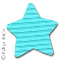 Corrugated Die Cut Shapes, Stars - Blue (Pack of 5)