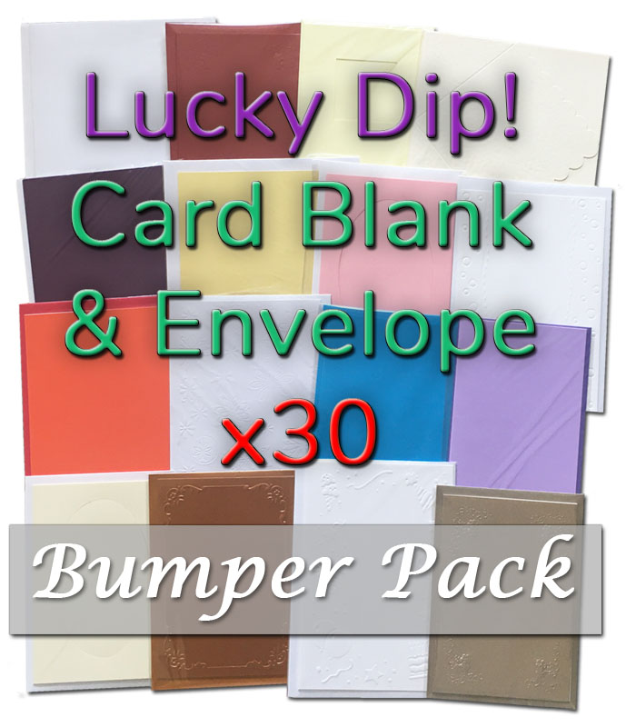 *Lucky Dip* - Card Blank & Envelope (Bumper Pack of 30)