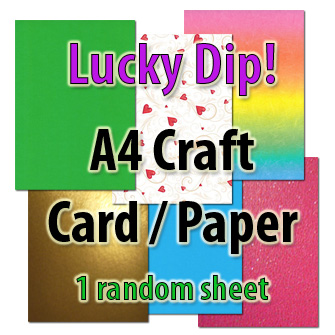 *Lucky Dip* - A4 Sheet of Craft Card/Paper