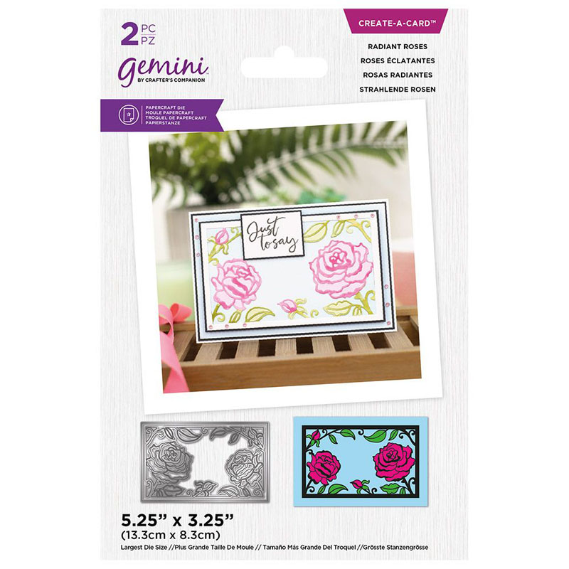 Gemini Cutting Die, Paper Piecing Create-A-Card - Radiant Roses