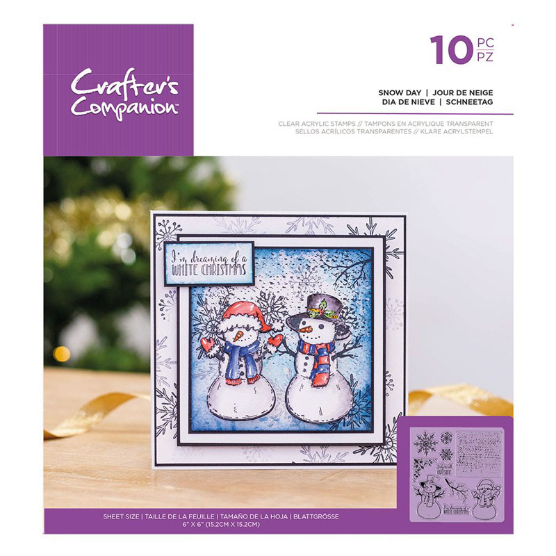 Crafters Companion Stamp Set, Mini Collage - Snow Day