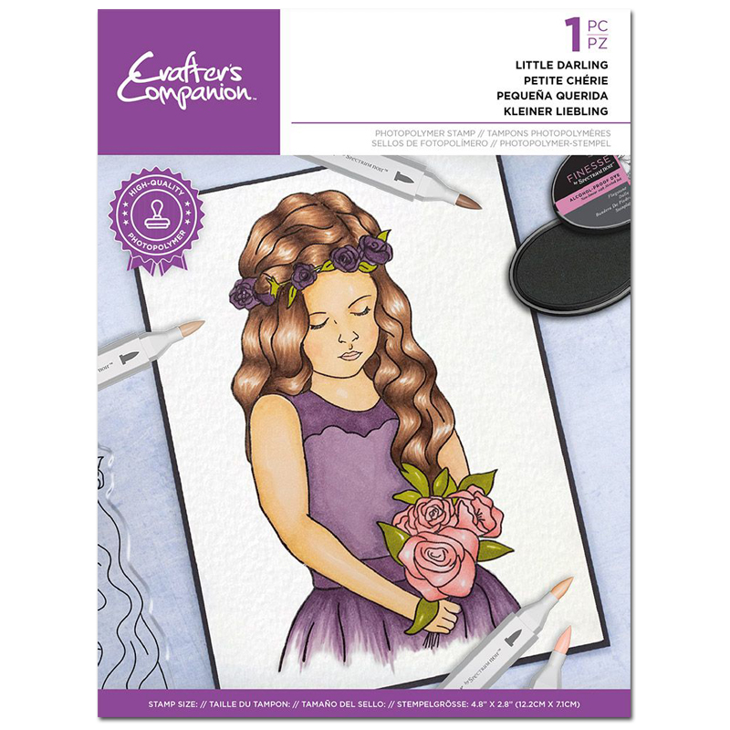 Crafters Companion Stamp, Natural Beauty - Little Darling