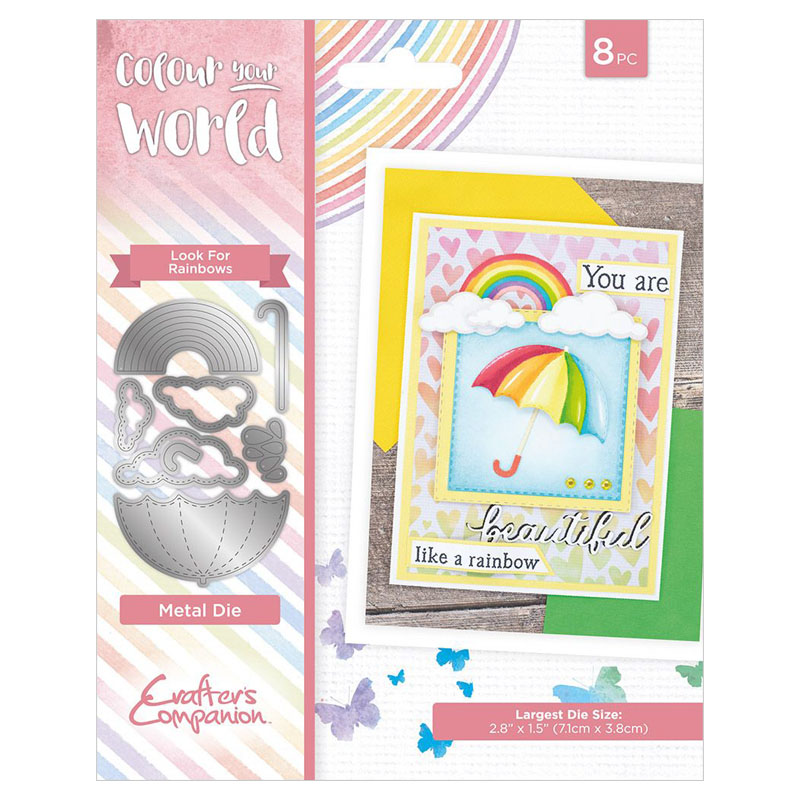 Crafters Companion Cutting Die, Colour Your World - Look For Rainbows