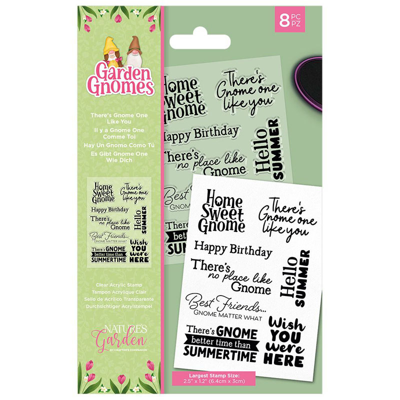 Nature's Garden Stamp Set, Garden Gnomes - There's Gnome One Like You