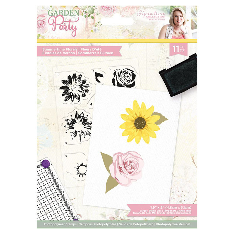 Sara Signature Stamp Set, Garden Party - Summertime Florals