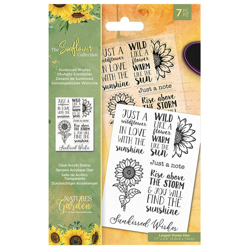 Nature's Garden Stamp Set, Sunflower - Sunkissed Wishes