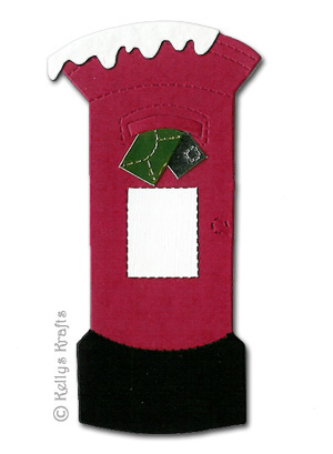 Christmas Post Box / Pillar Box Die Cut Crafting Kit Christmas Post Box / Pillar Box Die Cut Crafting Kit