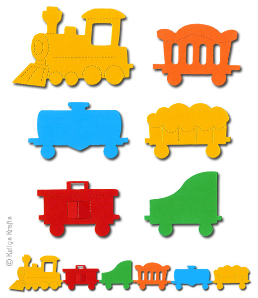 Train Engine & Carriages Crafting Kit - Click Image to Close