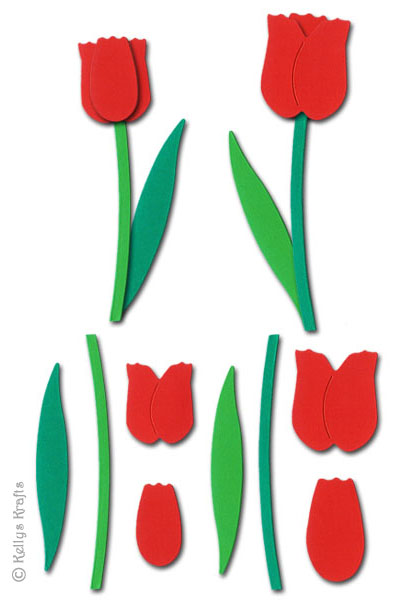 Tulip Flower Sculpting Crafting Kit, Red
