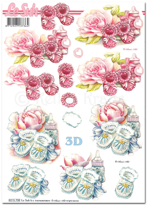 3D Decoupage A4 Sheet - Baby (8215708)