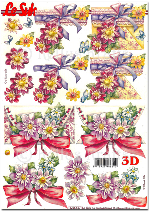 3D Decoupage A4 Sheet - Floral (8215527)