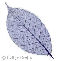 Skeleton Leaf Embellishments - Indigo - Click Image to Close