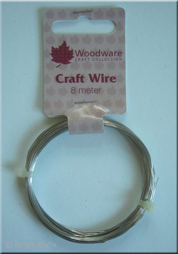 Craft Wire, 24 Gauge - Silver (8 Metres) WR03 - Click Image to Close