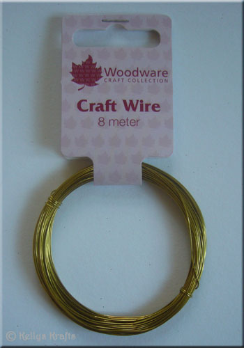 Craft Wire, 24 Gauge - Gold (8 Metres) WR01