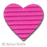 Die Cut Corrugated Pink Hearts (Pack of 5) - Click Image to Close
