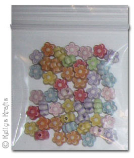Resin Embellishments, Flowers (Approx 100 Pieces) - Click Image to Close