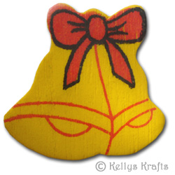 Wooden Bells Embellishment (1 Piece) - Click Image to Close