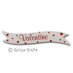 (image for) Die Cut Banner - Valentine, Red on White (1 Piece)