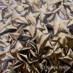 Star Embellishments, Padded Shiny Gold (Pack of 10) - Click Image to Close
