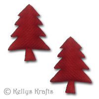 Fabric Christmas Tree, Red (pack of 2)