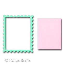 Pastel Zig-Zag Die Cut Frames, 10 Pieces (5 sets) - Click Image to Close