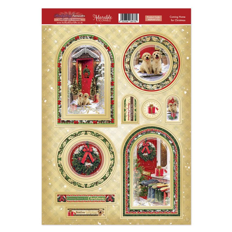 Die Cut Topper Sheet - Coming Home For Christmas (173)