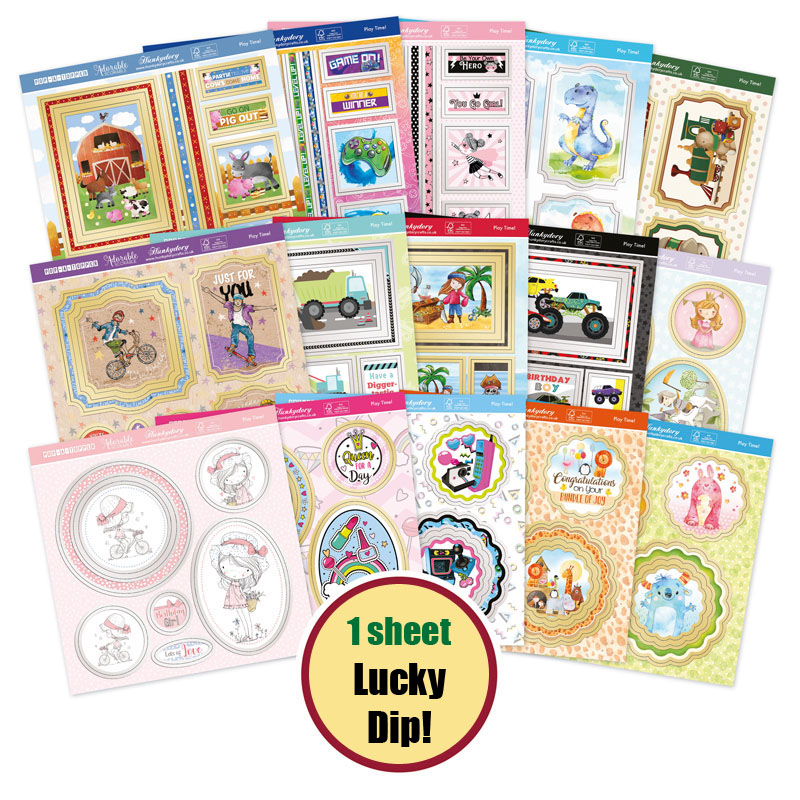 (image for) Die Cut 6x6 Topper Sheet - Play Time - Lucky Dip! (1 Sheet)