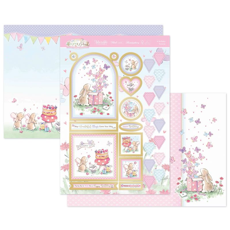 Die Cut Topper Set - Bunny's Special Day, A Birthday Surprise