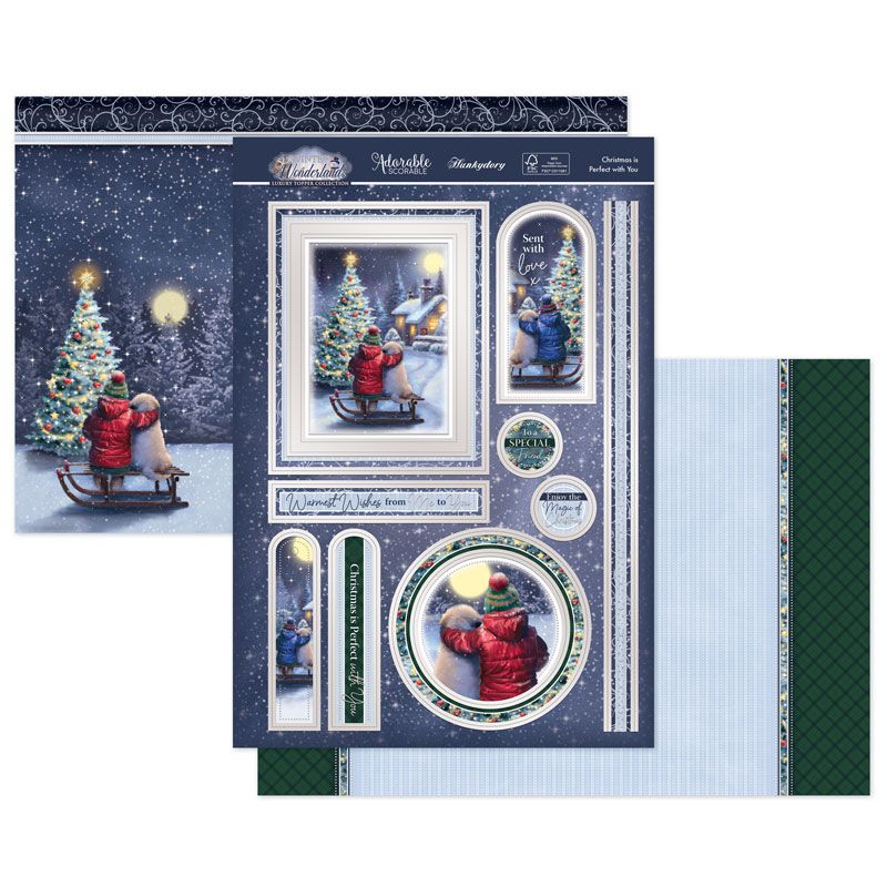 Die Cut Topper Set - Winter Wonderland, Christmas is Perfect With You