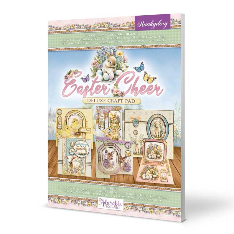 Die Cut Topper Set - Deluxe Craft Pad - Easter Cheer (20 Sheets)